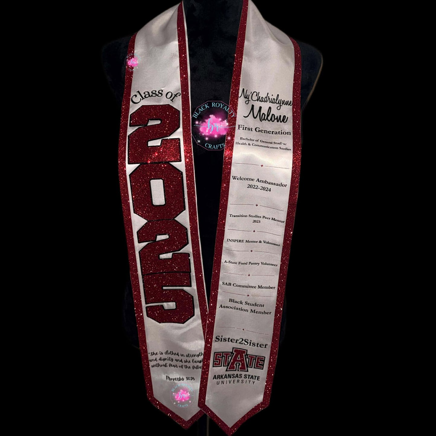Graduation Stole (Glitter)