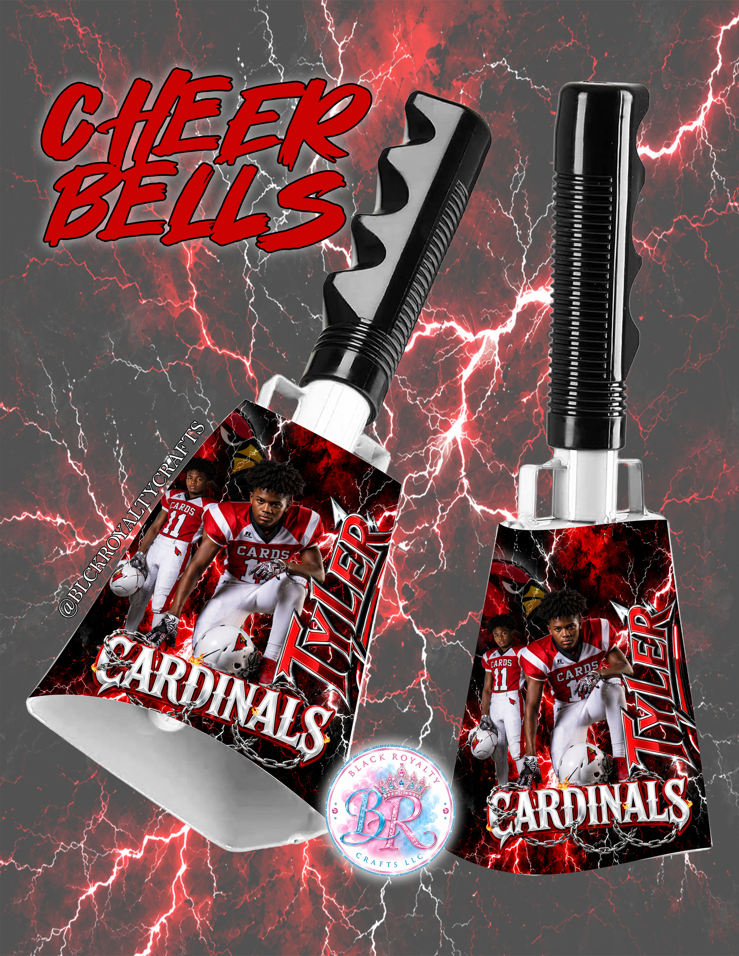 Custom Game Day Cheer Bell | Personalized Team Spirit Cowbell