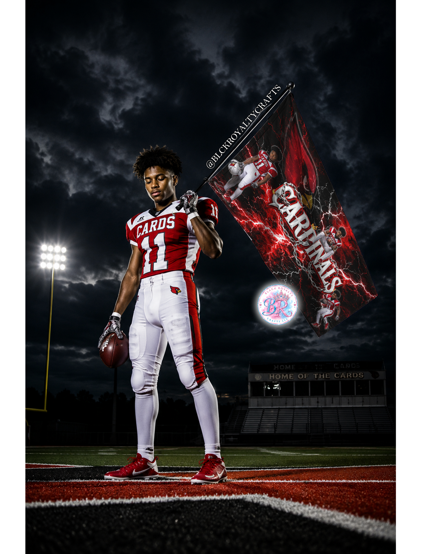 Custom Photo Game Day Flag | Personalized Sports Flag