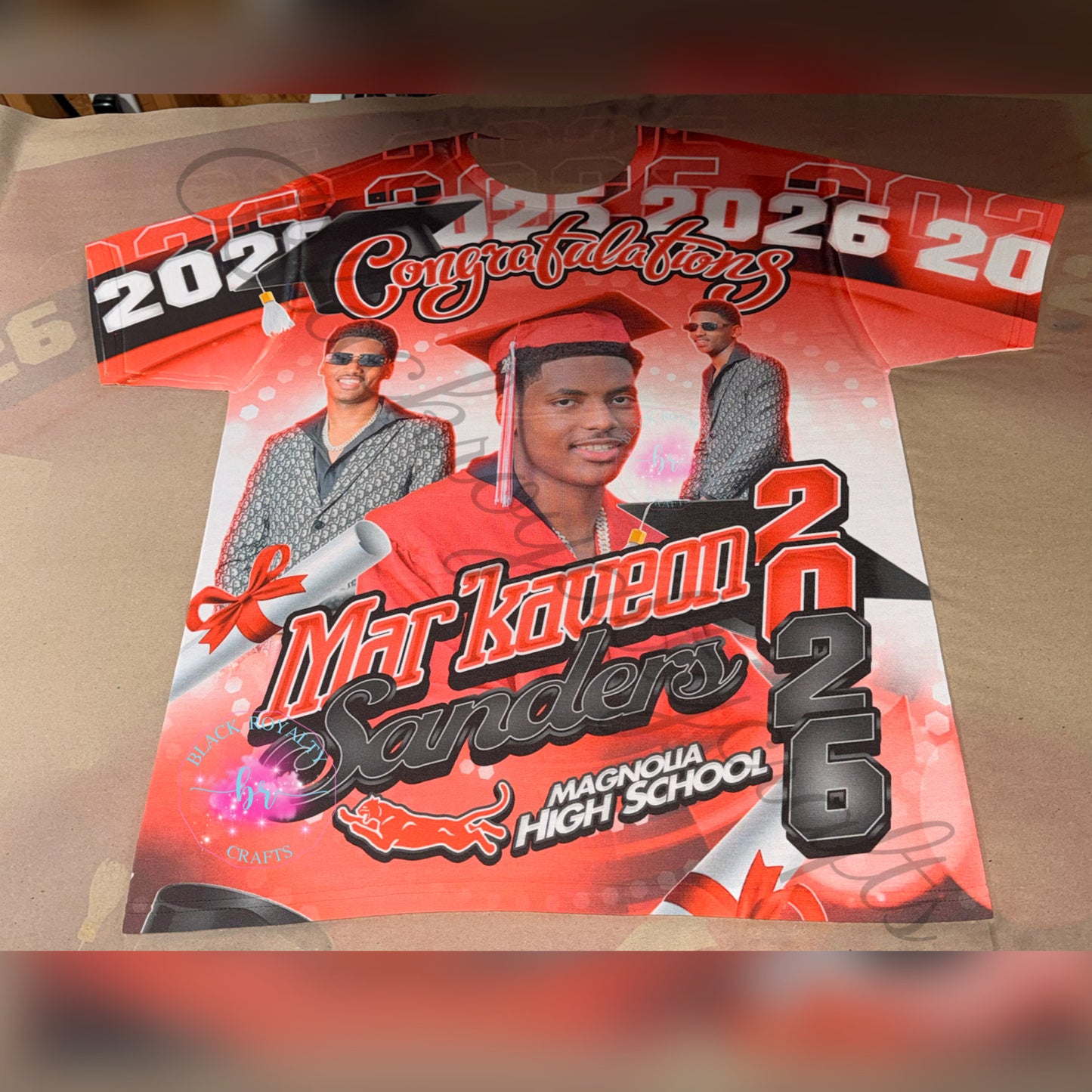 3D Graduation Shirt