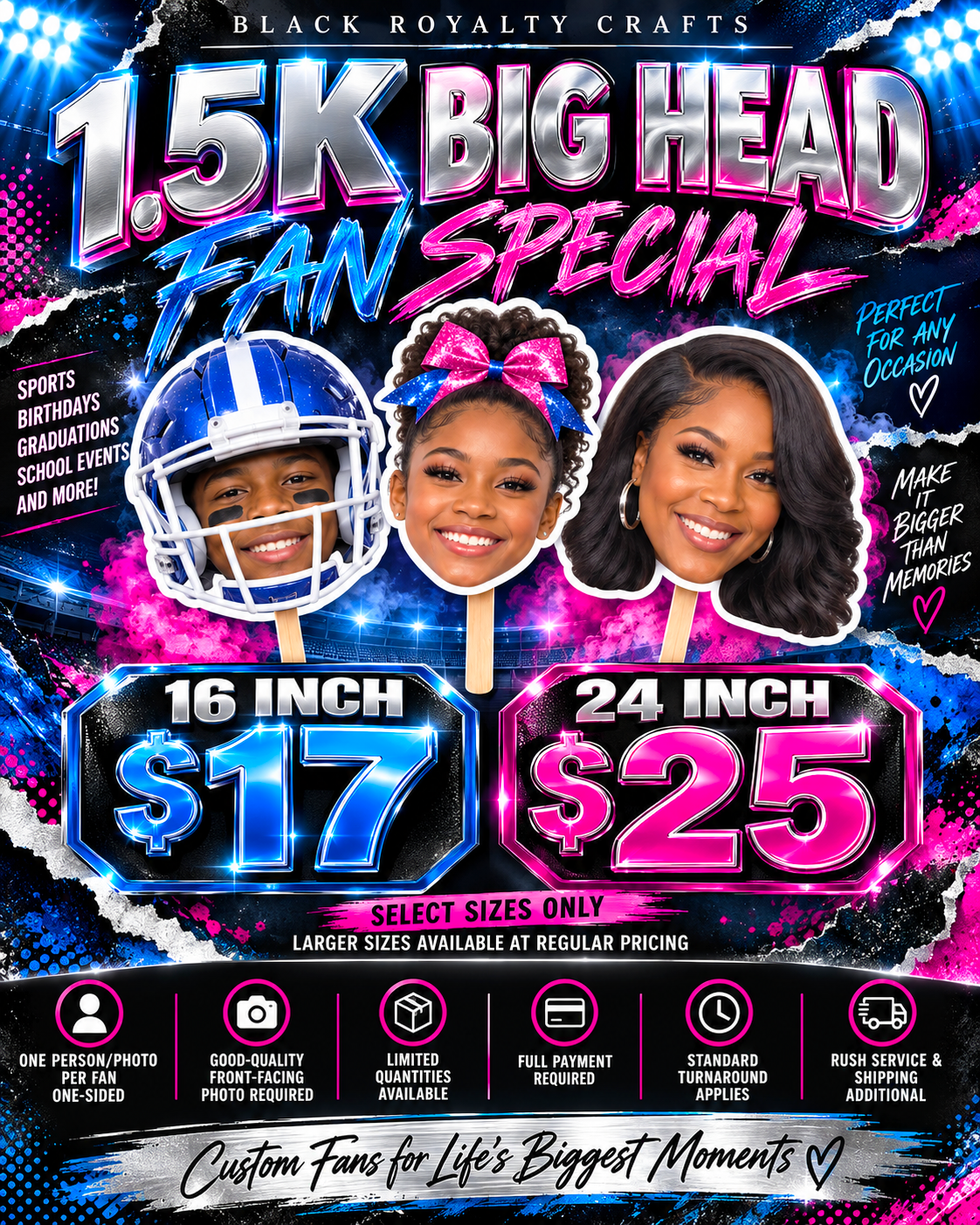 Custom Big Head Fan-1.5K Special